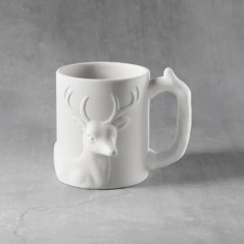 Ceramic Bisque Deer Mug
